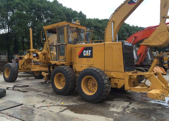 Second Hand Motor Grader CAT 140H 6 Tires With Blade And With Ripper
