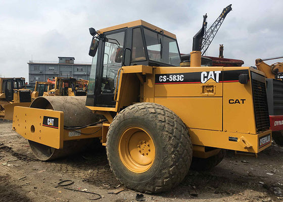 Cat CS533 Second Hand Road Roller , 125kw Used Vibratory Roller Weitht 22T